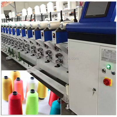 Winding Yarns On Cones Easy Installation Energy Saving Spandex Yarn Winding Machine